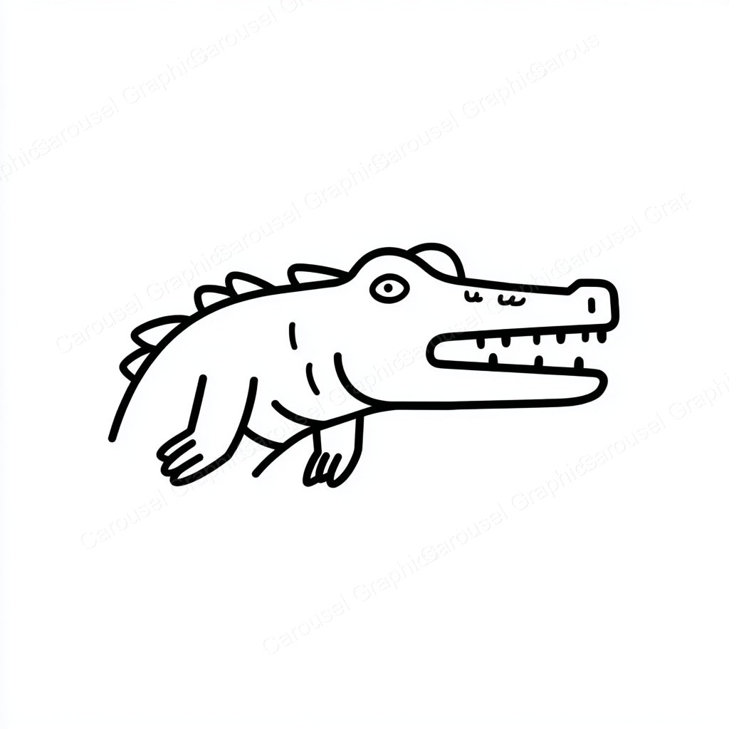 Alligator Vector Graphic preview