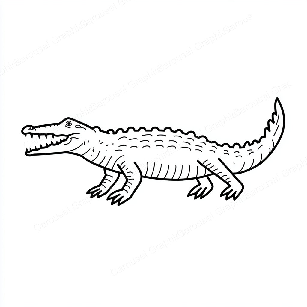 Alligator Vector Graphic preview