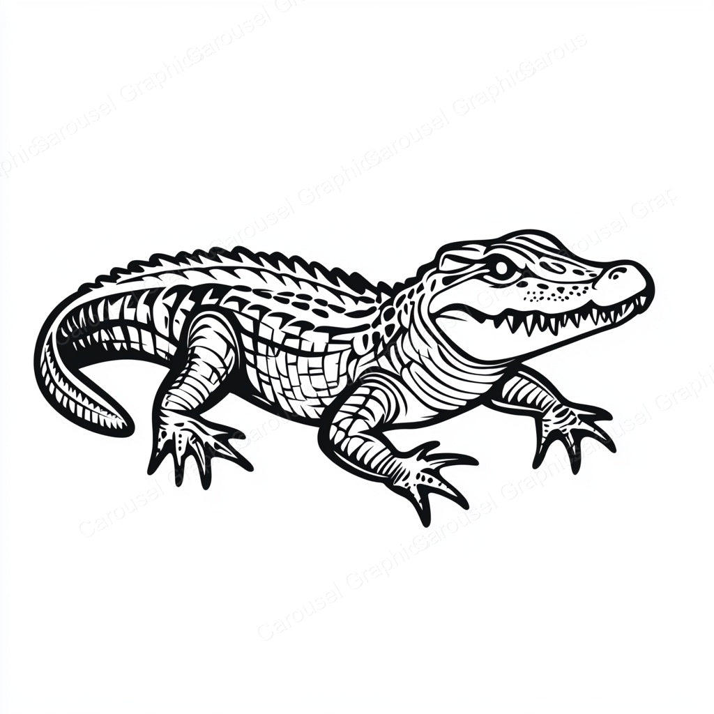 Alligator Vector Graphic preview