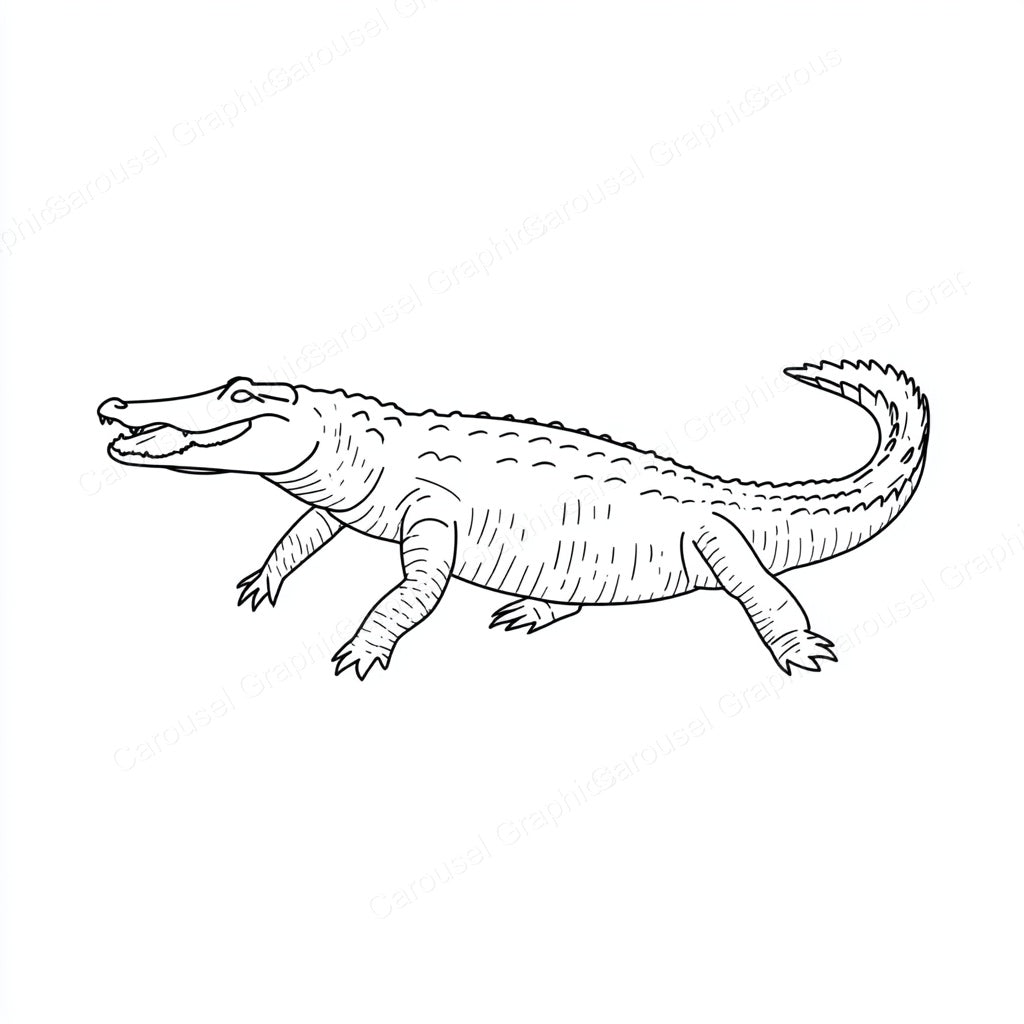Alligator Vector Graphic preview
