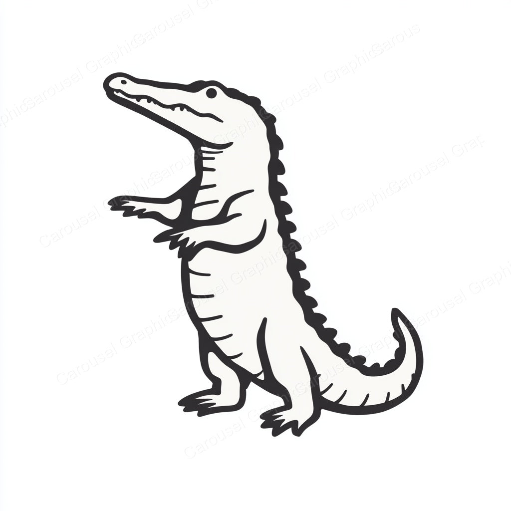 Alligator Vector Graphic preview