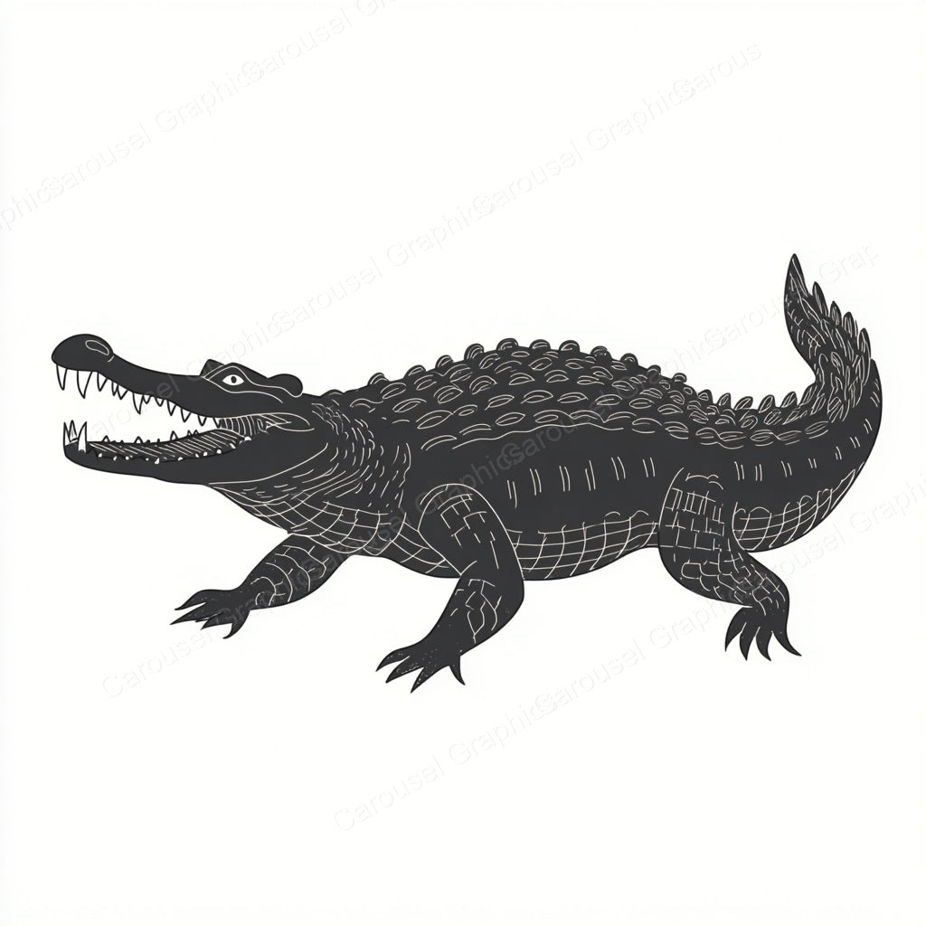 Alligator Vector Graphic preview