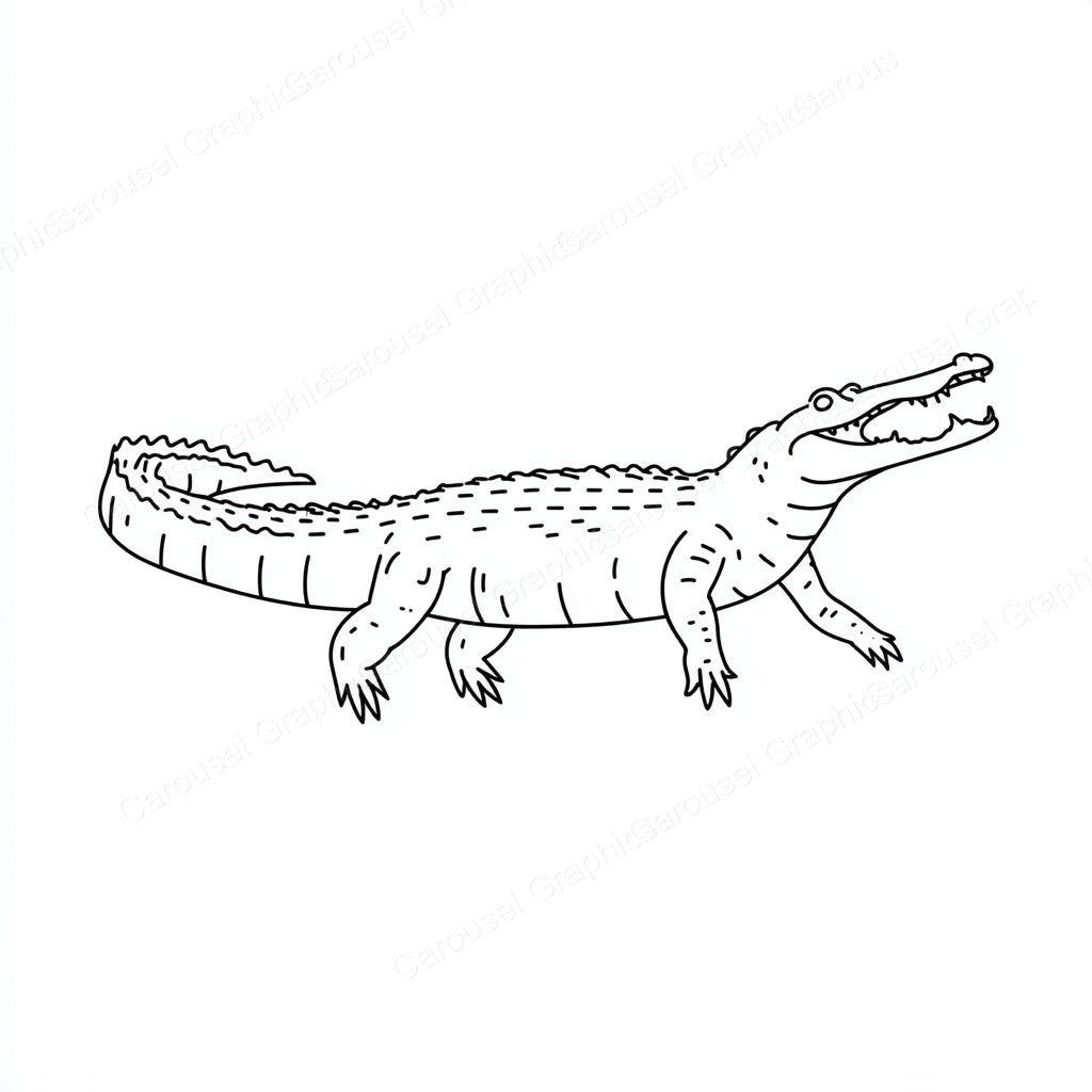 Alligator Vector Graphic preview