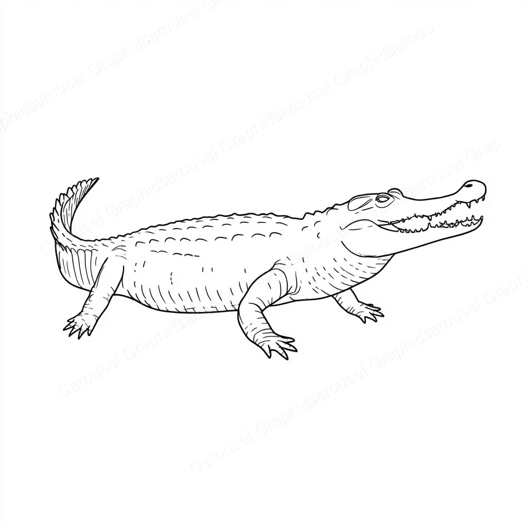 Alligator Vector Graphic preview