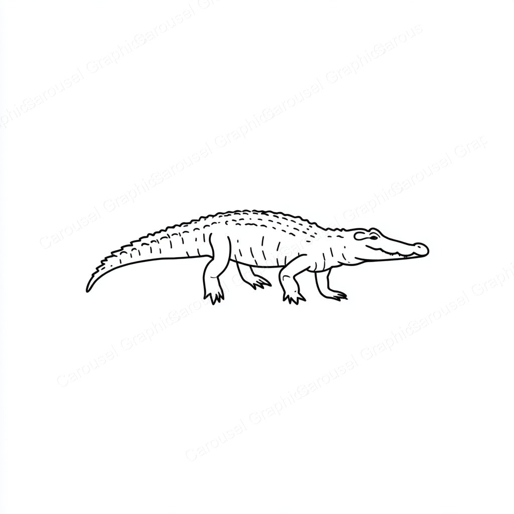 Alligator Vector Graphic preview