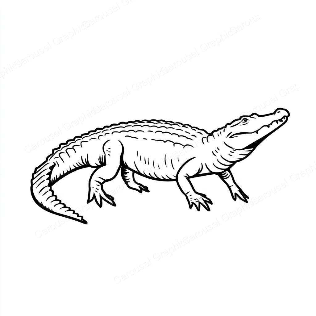 Alligator Vector Graphic preview