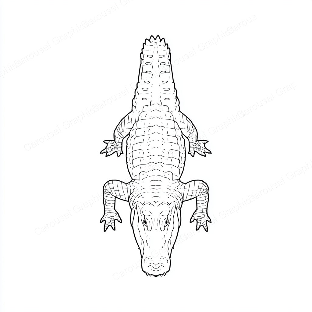 Alligator Vector Graphic preview