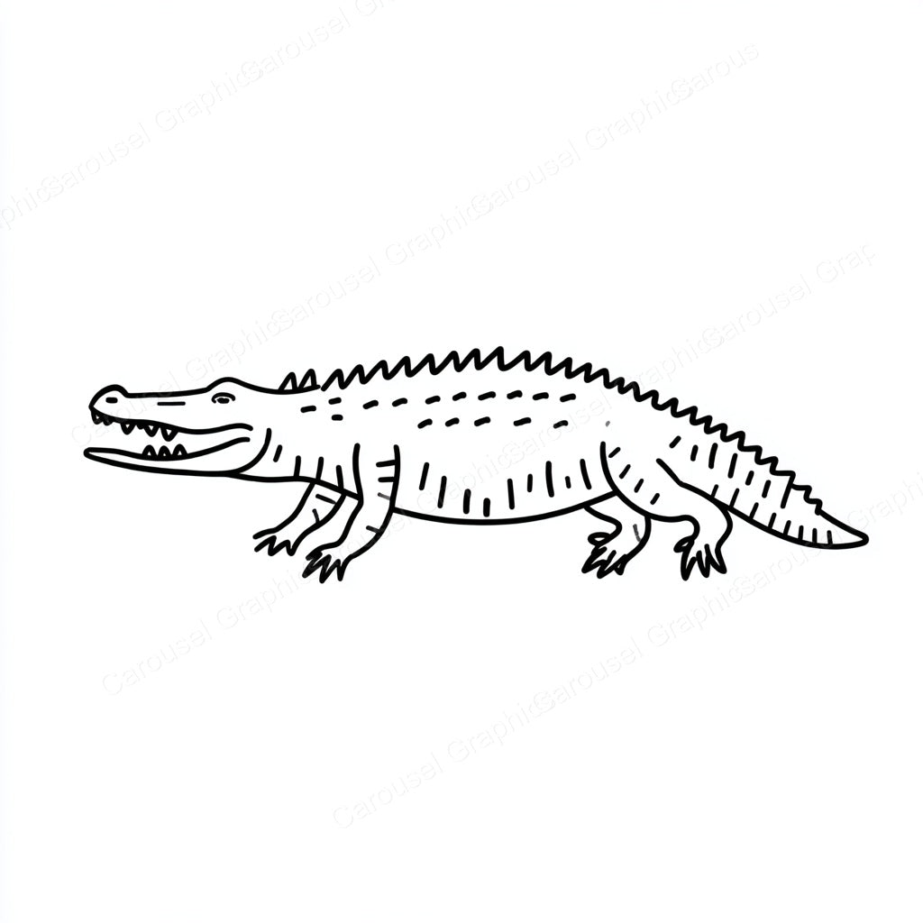 Alligator Vector Graphic preview