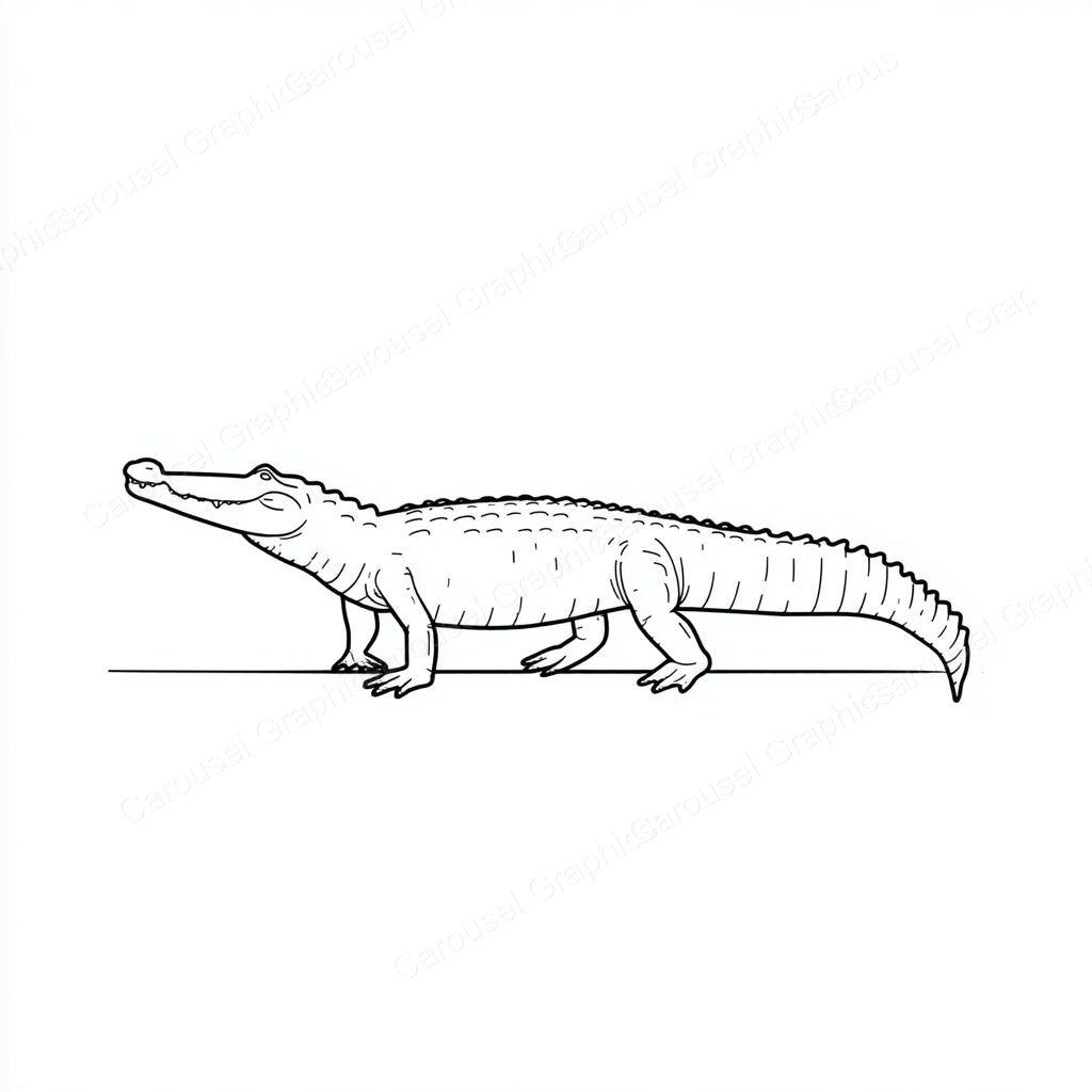 Alligator Vector Graphic preview