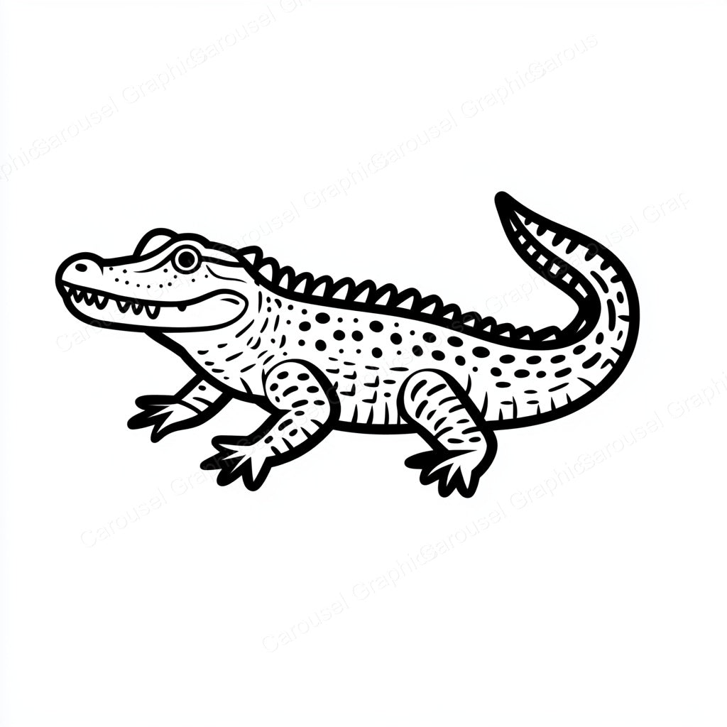 Alligator Vector Graphic preview