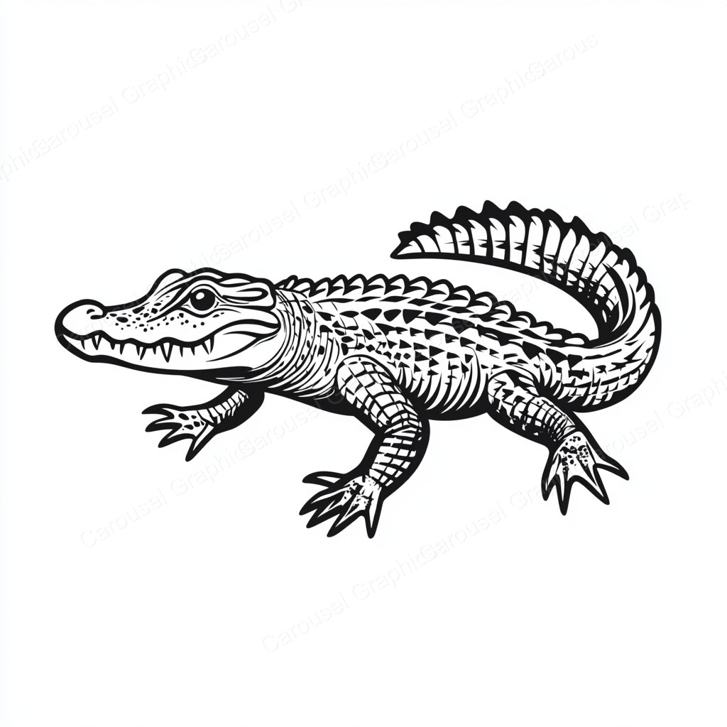 Alligator Vector Graphic preview