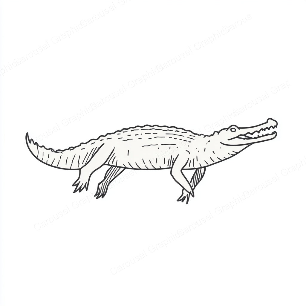 Alligator Vector Graphic preview