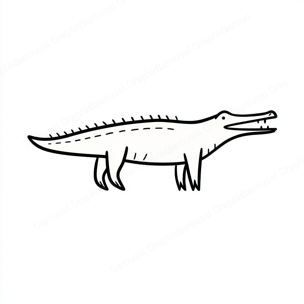 Alligator Vector Graphic preview