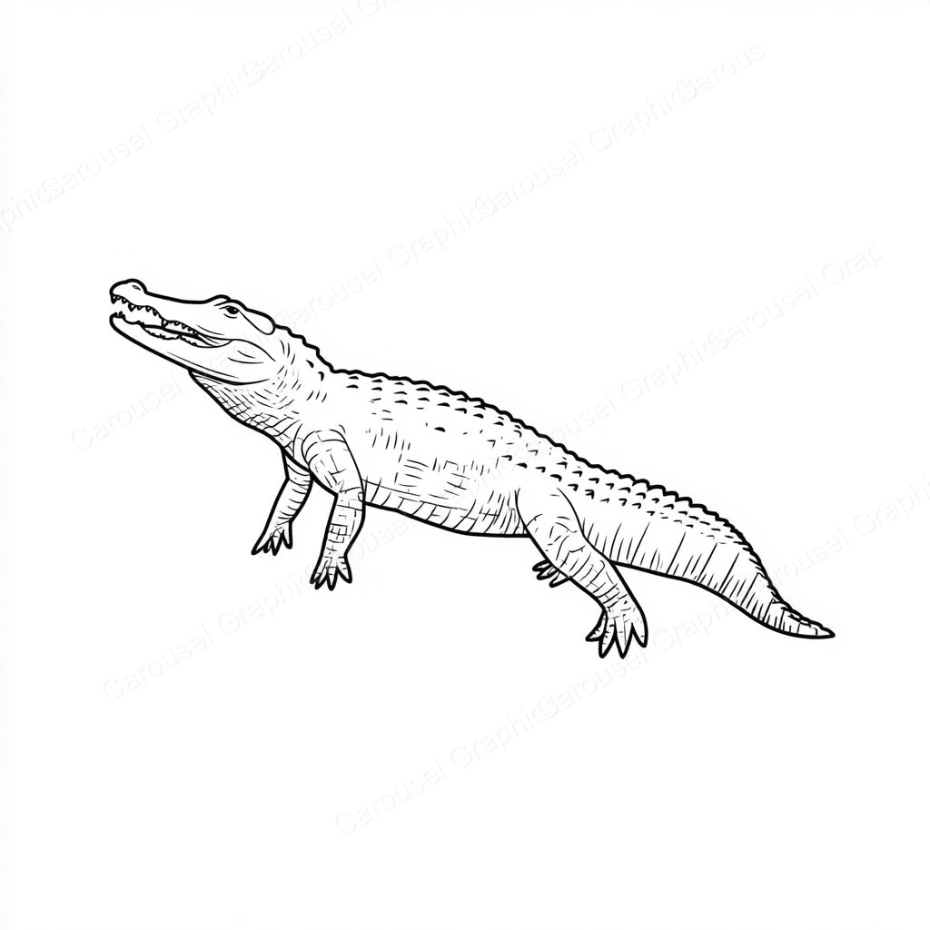 Alligator Vector Graphic preview