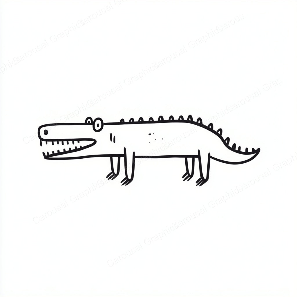 Alligator Vector Graphic preview