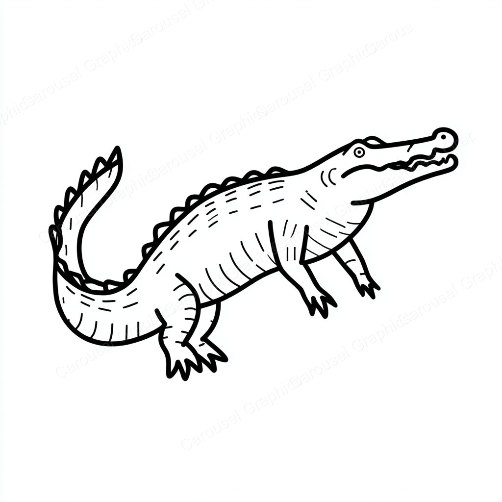 Alligator Vector Graphic preview