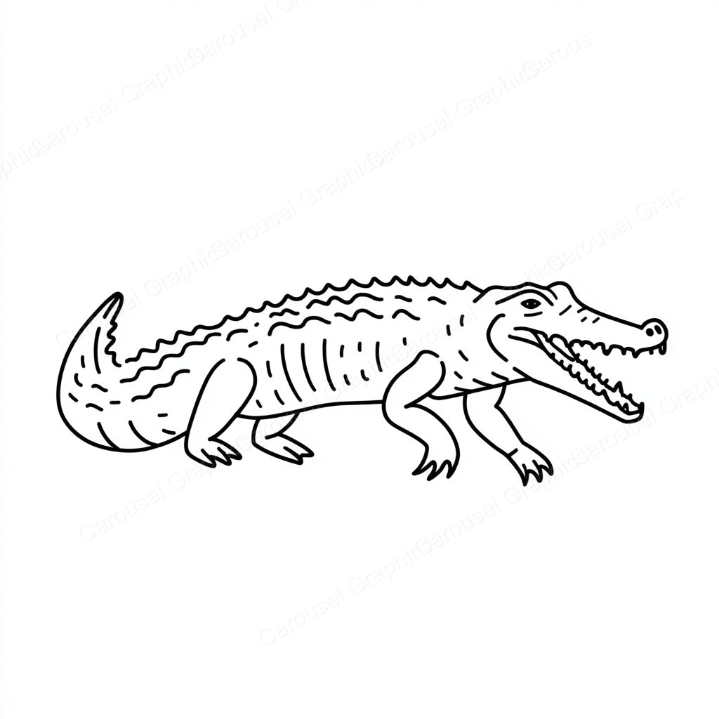 Alligator Vector Graphic preview