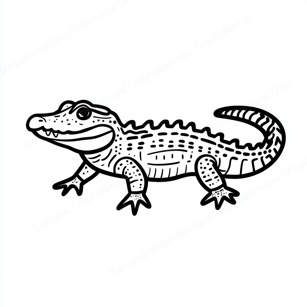 Alligator Vector Graphic preview