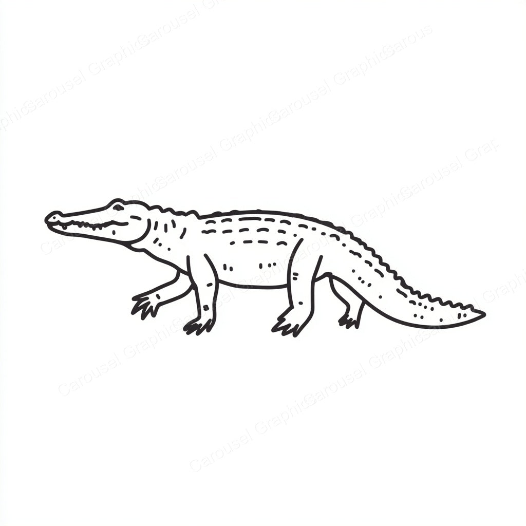 Alligator Vector Graphic preview