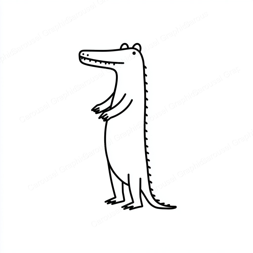Alligator Vector Graphic preview