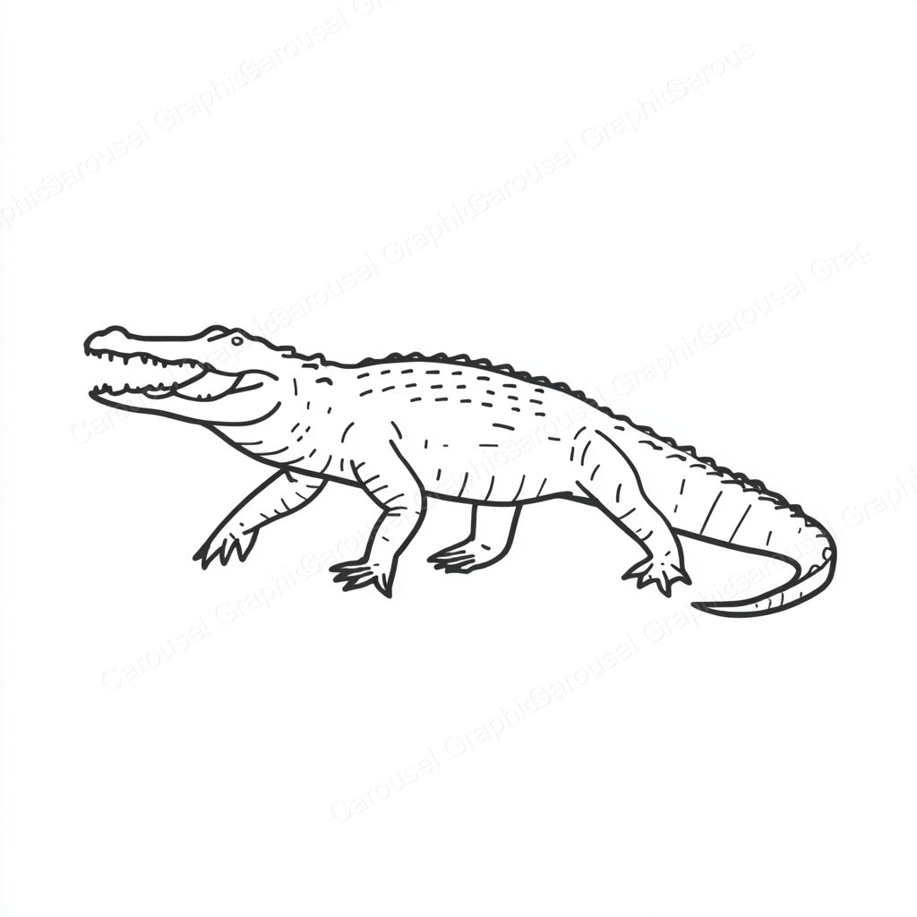 Alligator Vector Graphic preview