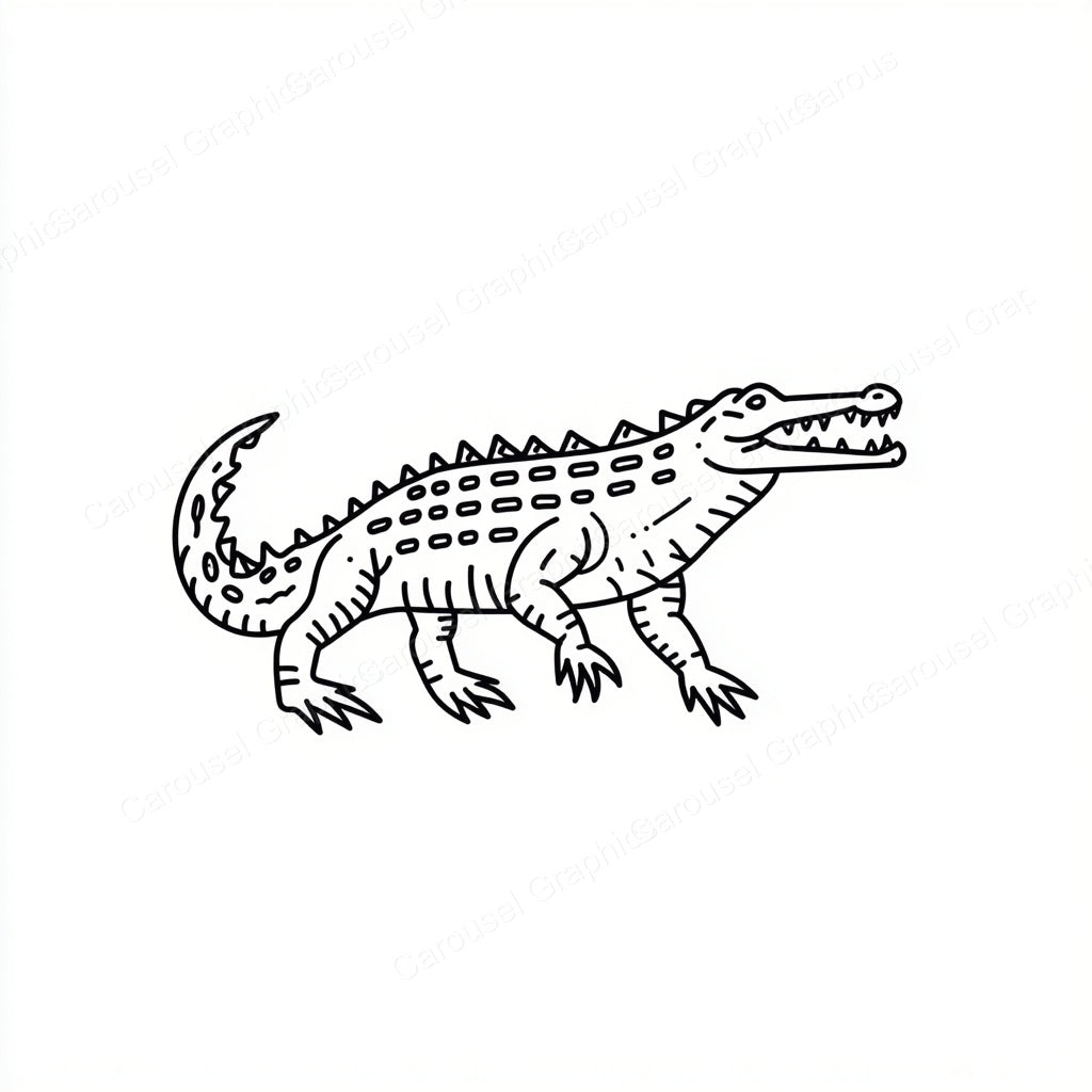 Alligator Vector Graphic preview