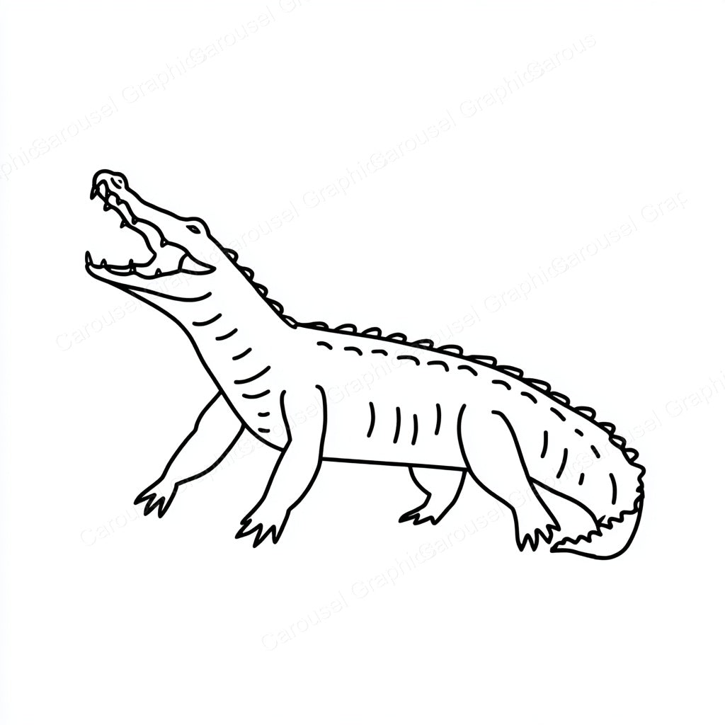 Alligator Vector Graphic preview