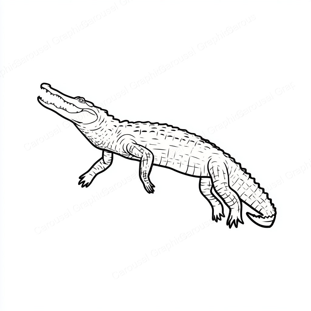 Alligator Vector Graphic preview