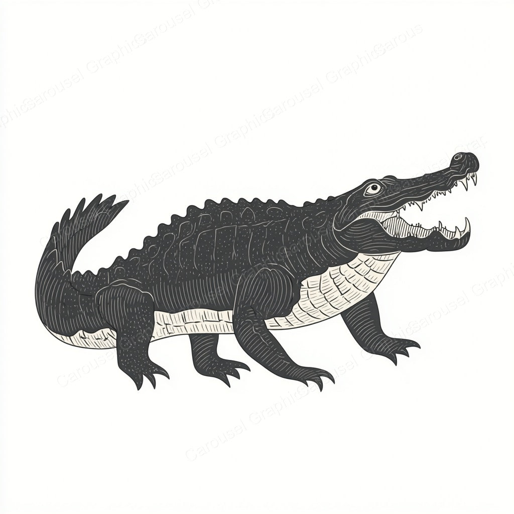 Alligator Vector Graphic preview