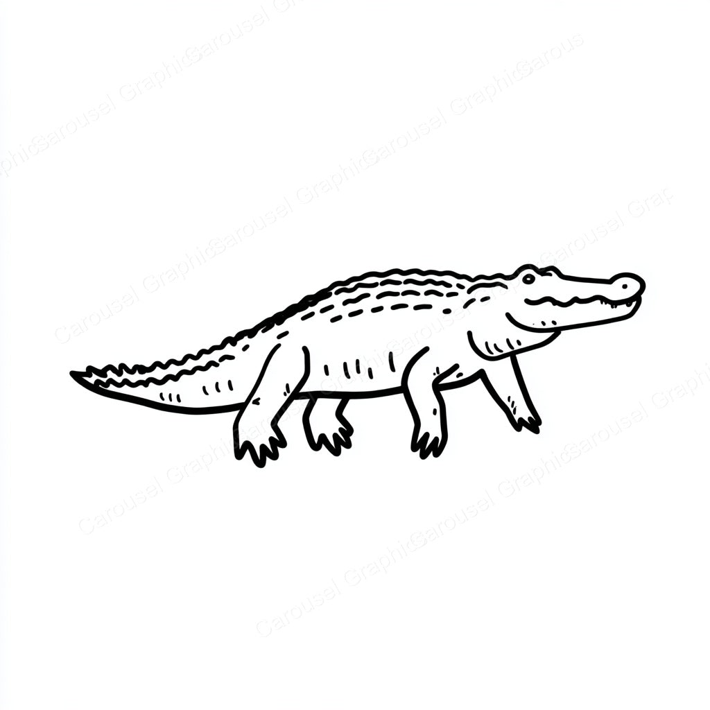 Alligator Vector Graphic preview