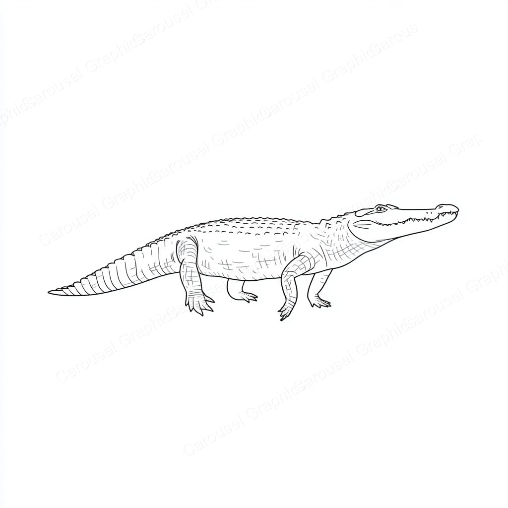 Alligator Vector Graphic preview
