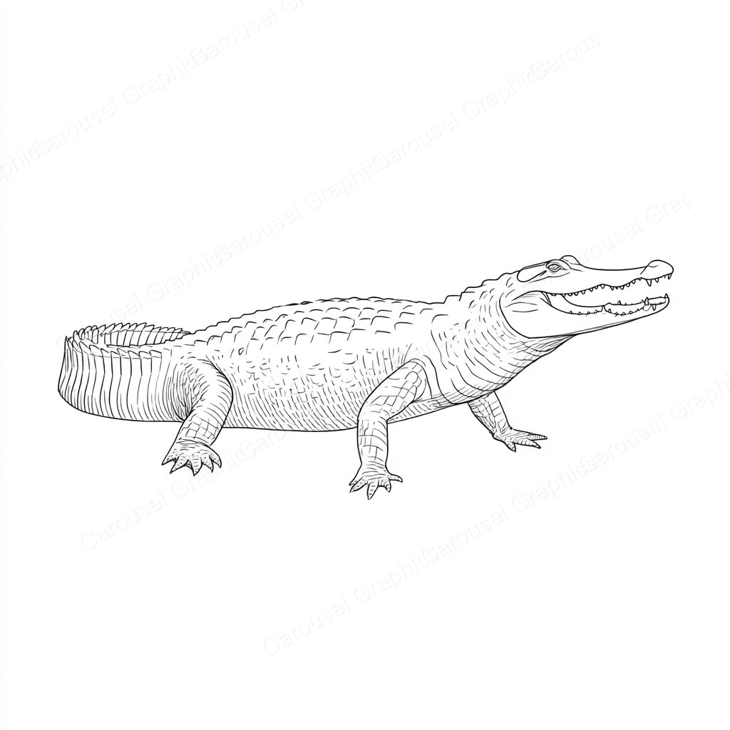Alligator Vector Graphic preview