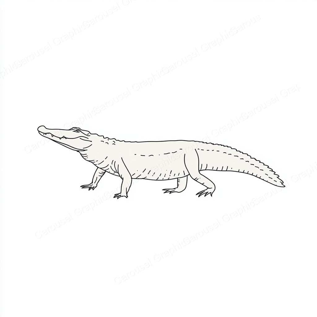 Alligator Vector Graphic preview