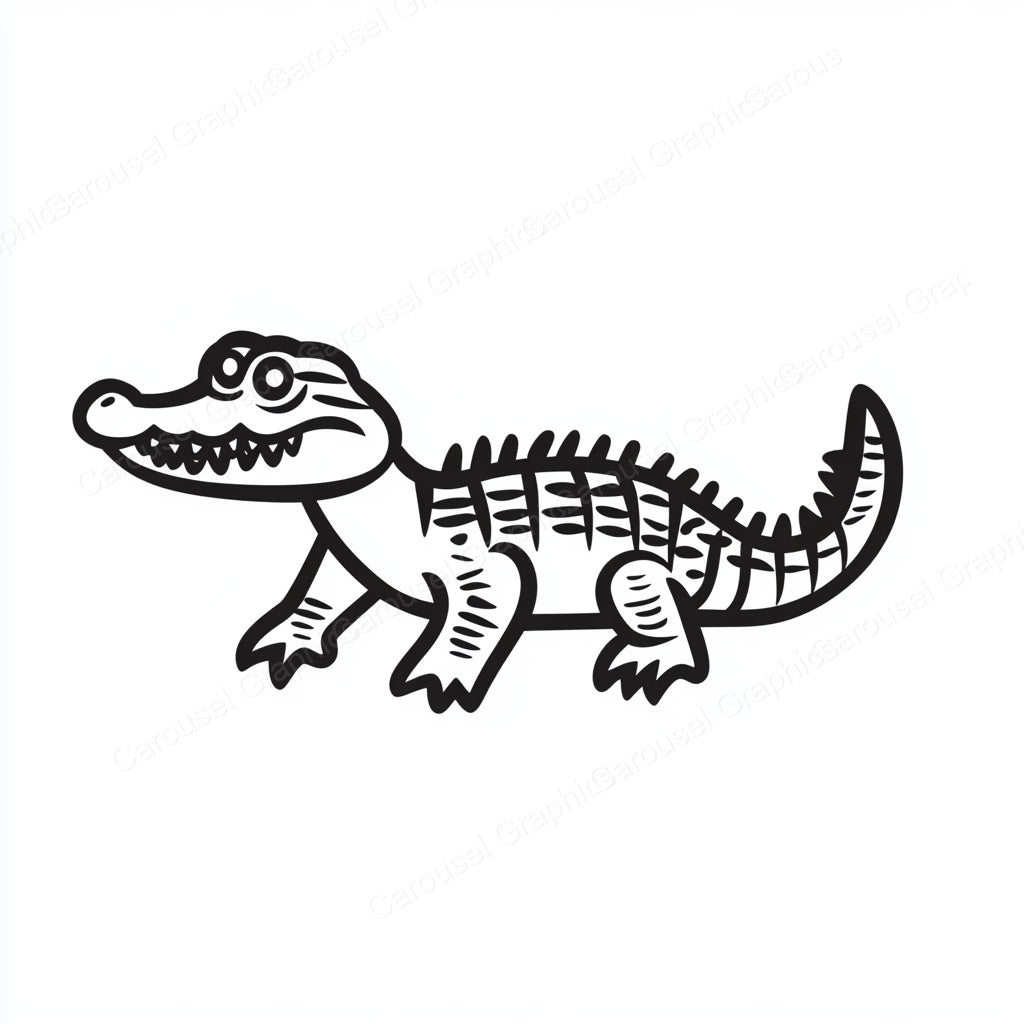 Alligator Vector Graphic preview