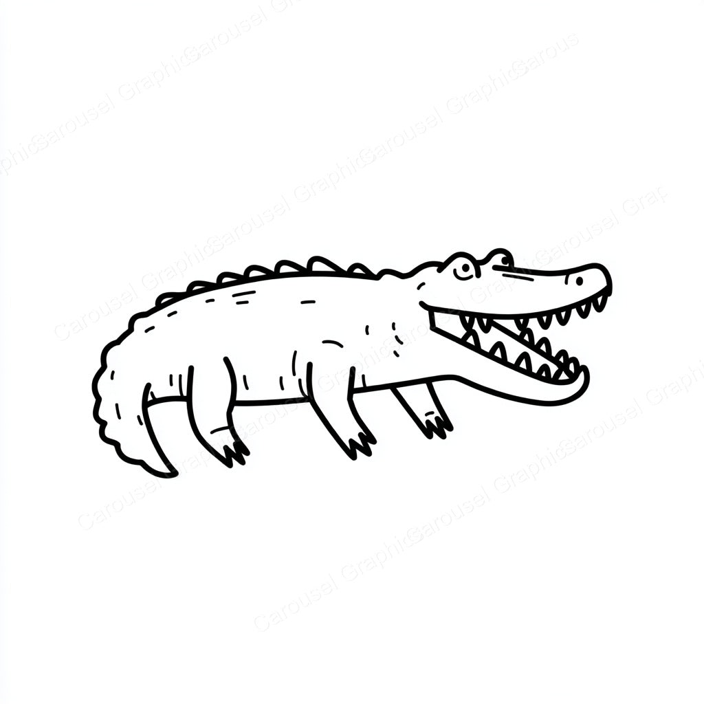 Alligator Vector Graphic preview
