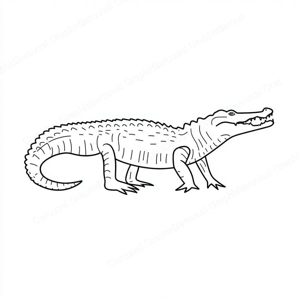 Alligator Vector Graphic preview