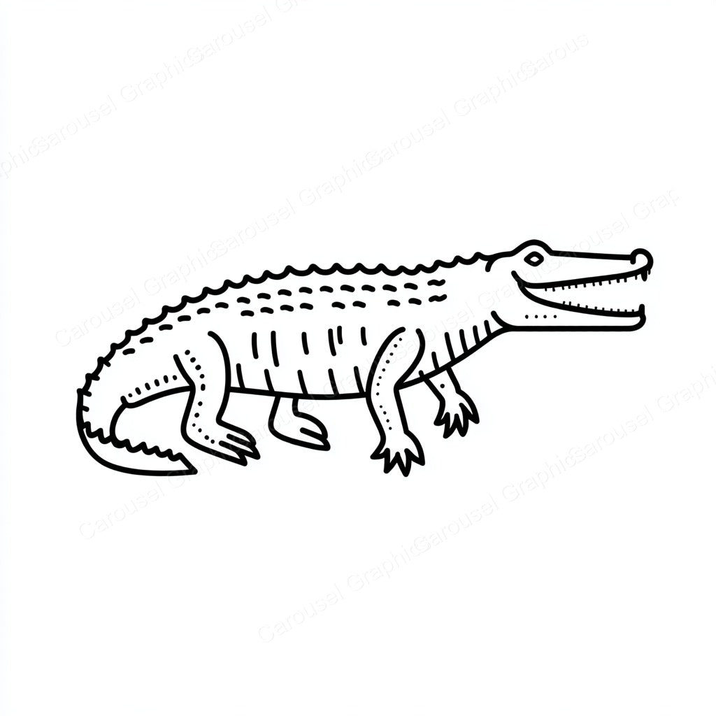 Alligator Vector Graphic preview