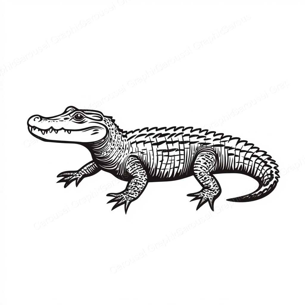 Alligator Vector Graphic preview