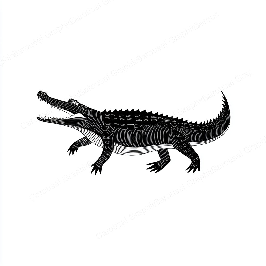 Alligator Vector Graphic preview