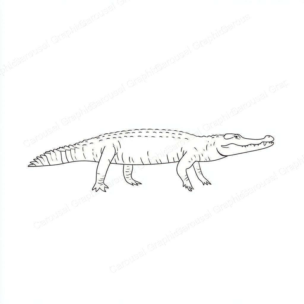 Alligator Vector Graphic preview