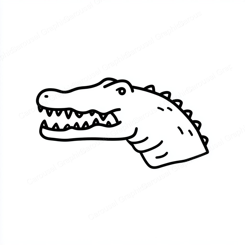 Alligator Vector Graphic preview