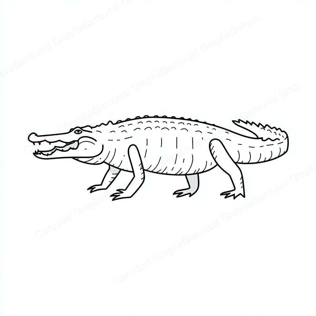 Alligator Vector Graphic preview