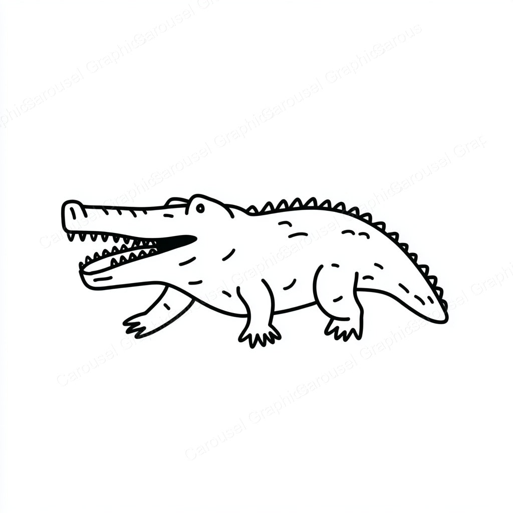 Alligator Vector Graphic preview