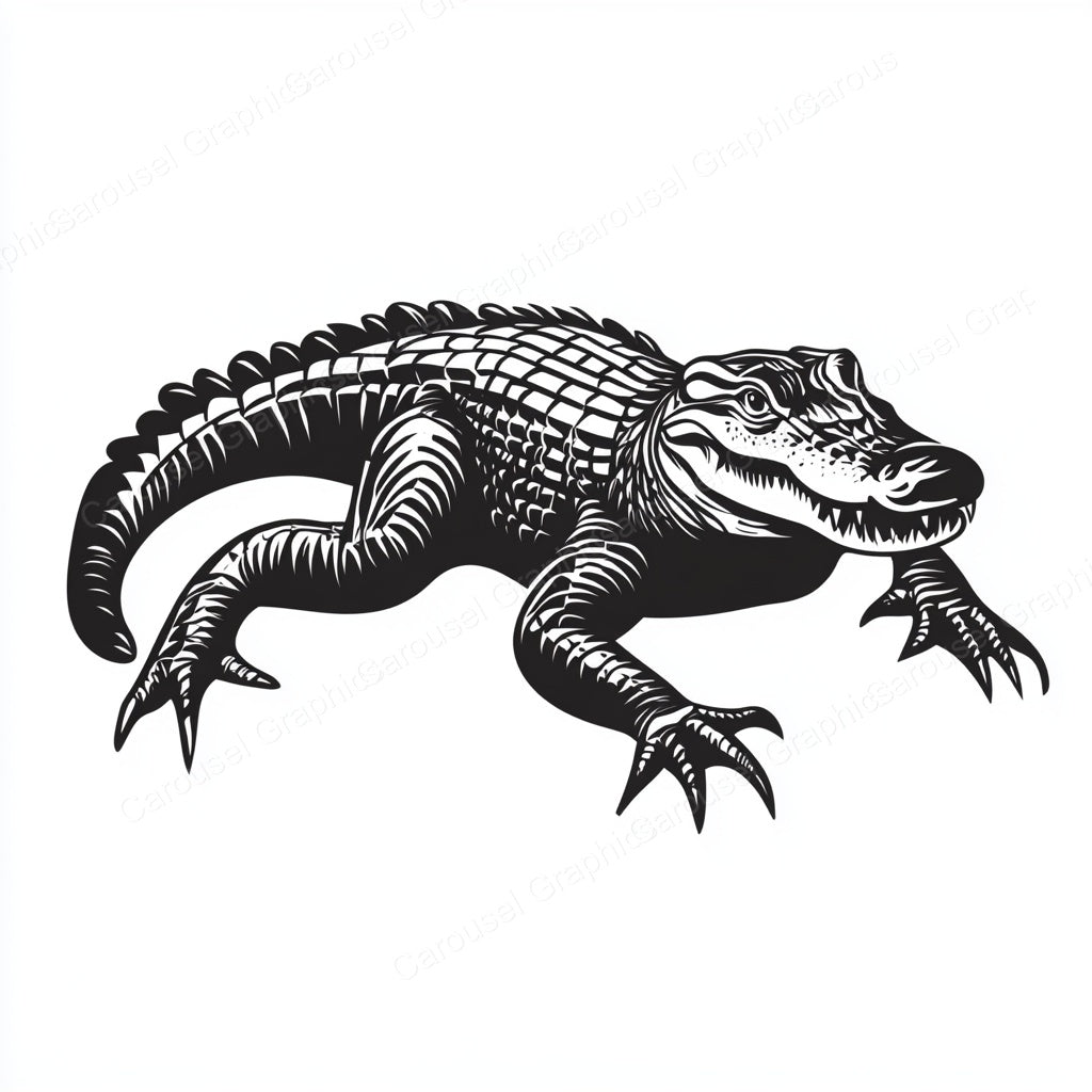 Alligator Vector Graphic preview