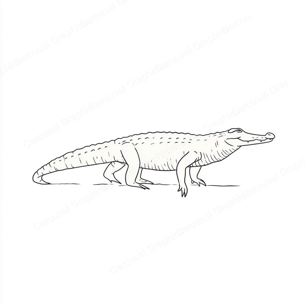 Alligator Vector Graphic preview