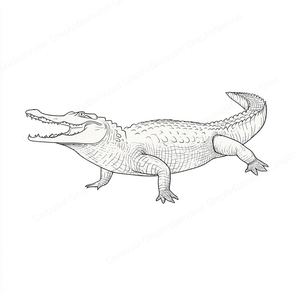 Alligator Vector Graphic preview