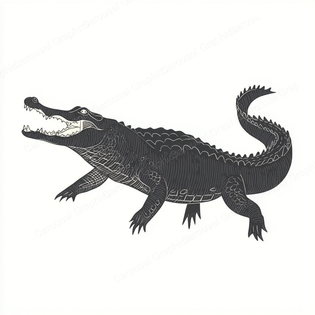 Alligator Vector Graphic preview