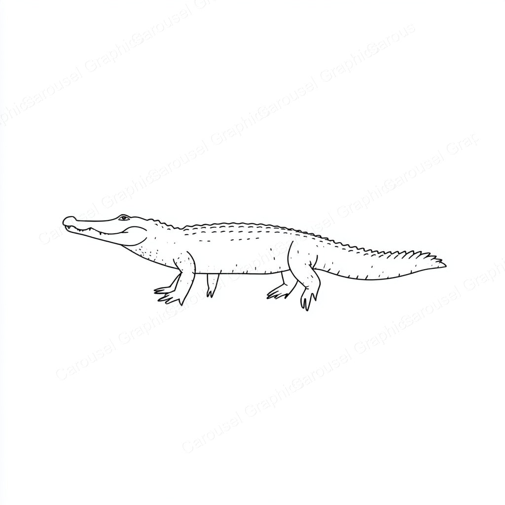 Alligator Vector Graphic preview