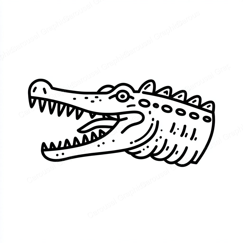 Alligator Vector Graphic preview