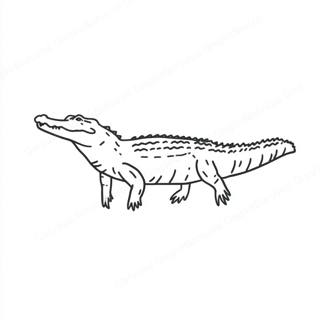 Alligator Vector Graphic preview